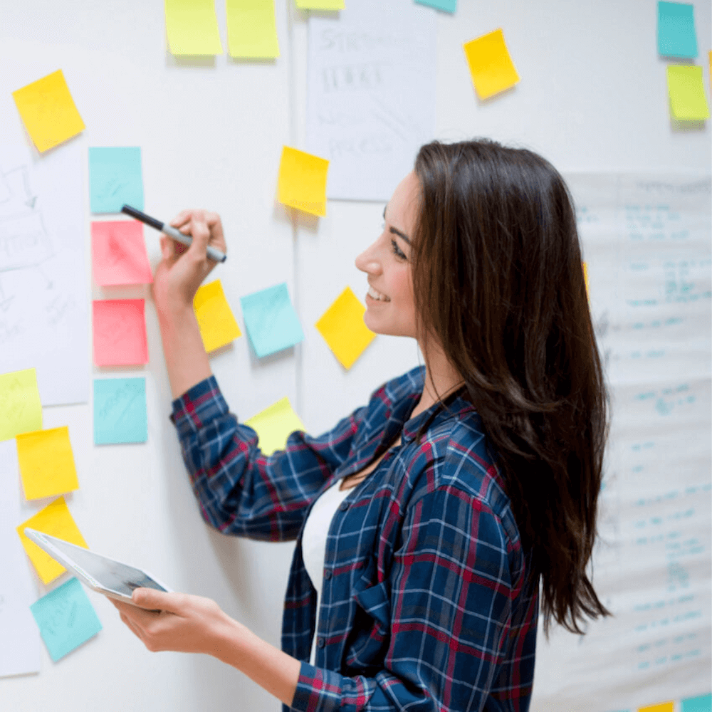 Brainstorming during the Lean Thinking class